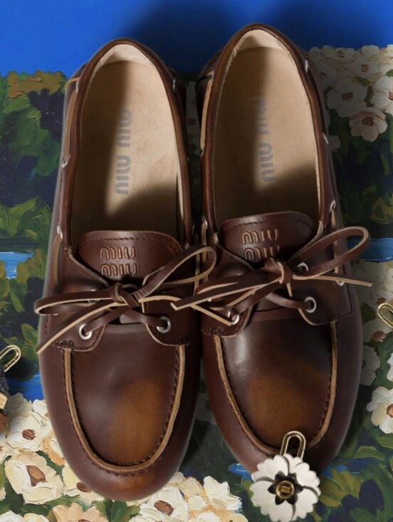 Miu Miu Shoes - Authentic Miu Miu Leather Loafers 37